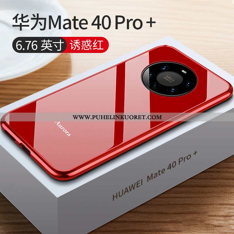 Kuoret, Kotelo Huawei Mate 40 Pro+ Suojaus Lasi Net Red Kuori Punainen