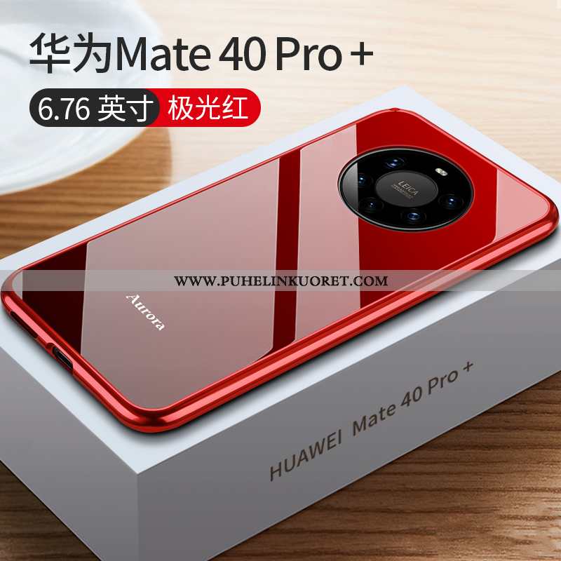 Kuoret, Kotelo Huawei Mate 40 Pro+ Suojaus Lasi Net Red Kuori Punainen