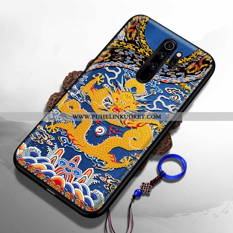 Kuoret, Kotelo Xiaomi Redmi 9 Persoonallisuus Luova Pesty Suede Kohokuviointi Kuori Keltaiset