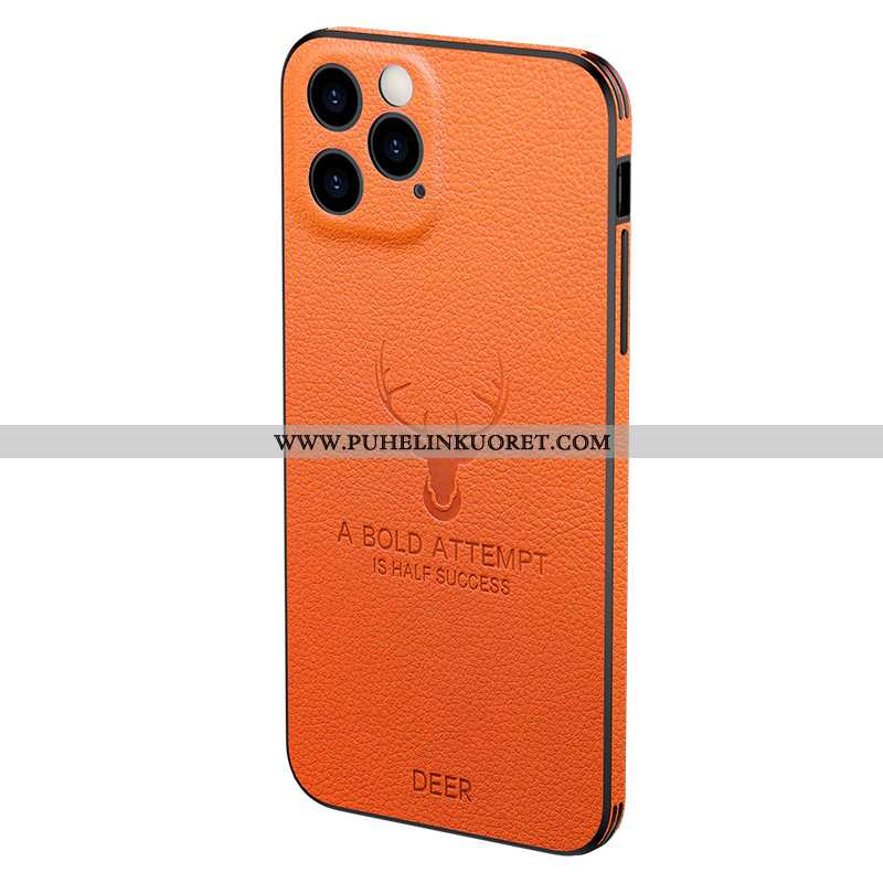 Kuori, Kuoret iPhone 12 Pro Suojaus Ylellisyys Silikoni Ylellisyys Kuori Oranssi