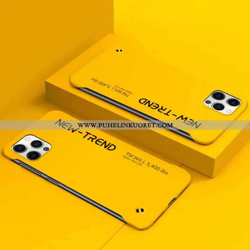 Kuoret, Kotelo iPhone 12 Pro Valo Suojaus Kuori Keltainen Kova Keltaiset