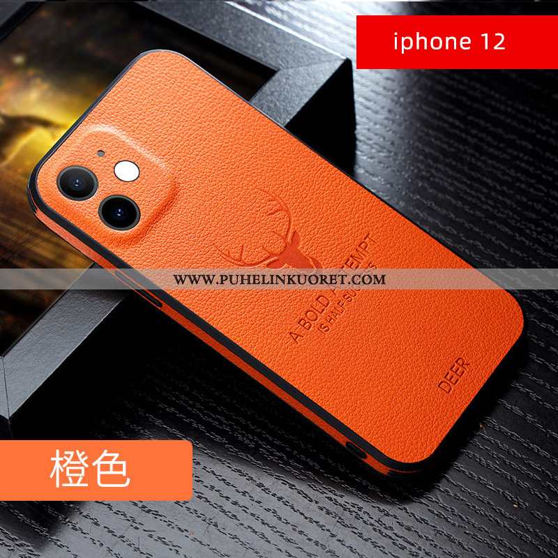 Kuori, Kuoret iPhone 12 Ultra Pehmeä Neste Puhelimen Valo Uusi Oranssi