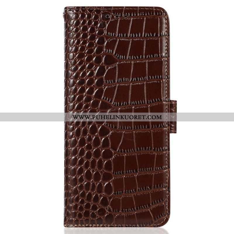 Kotelot Huawei Mate 50 Pro Crocodile Style Rfid