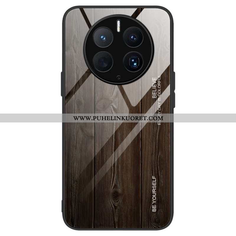 Case Huawei Mate 50 Pro Wood Design Karkaistu Lasi