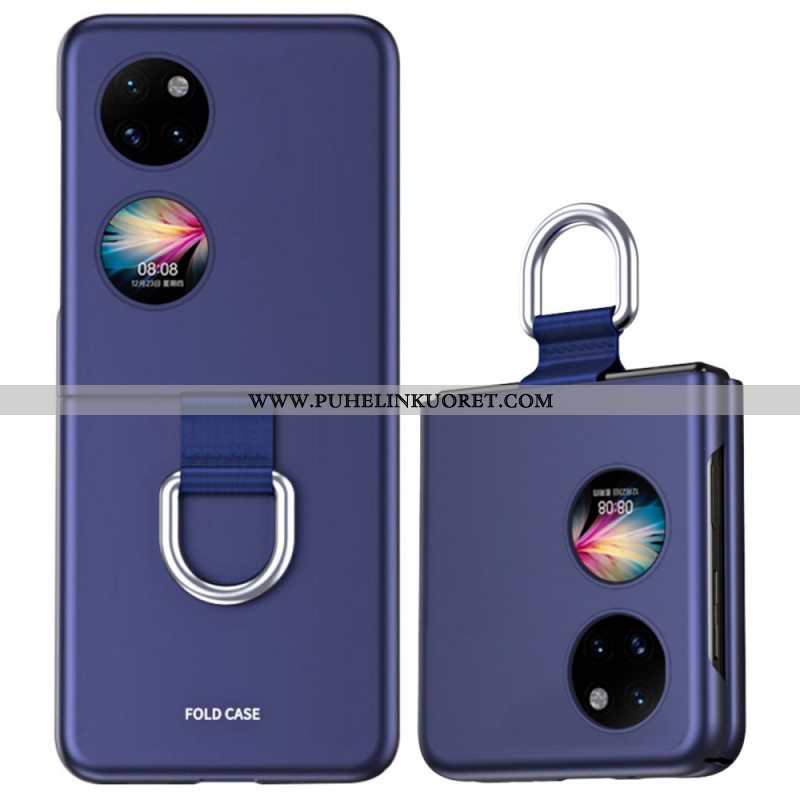 Case Huawei P50 Pocket Skin-touch Renkaalla