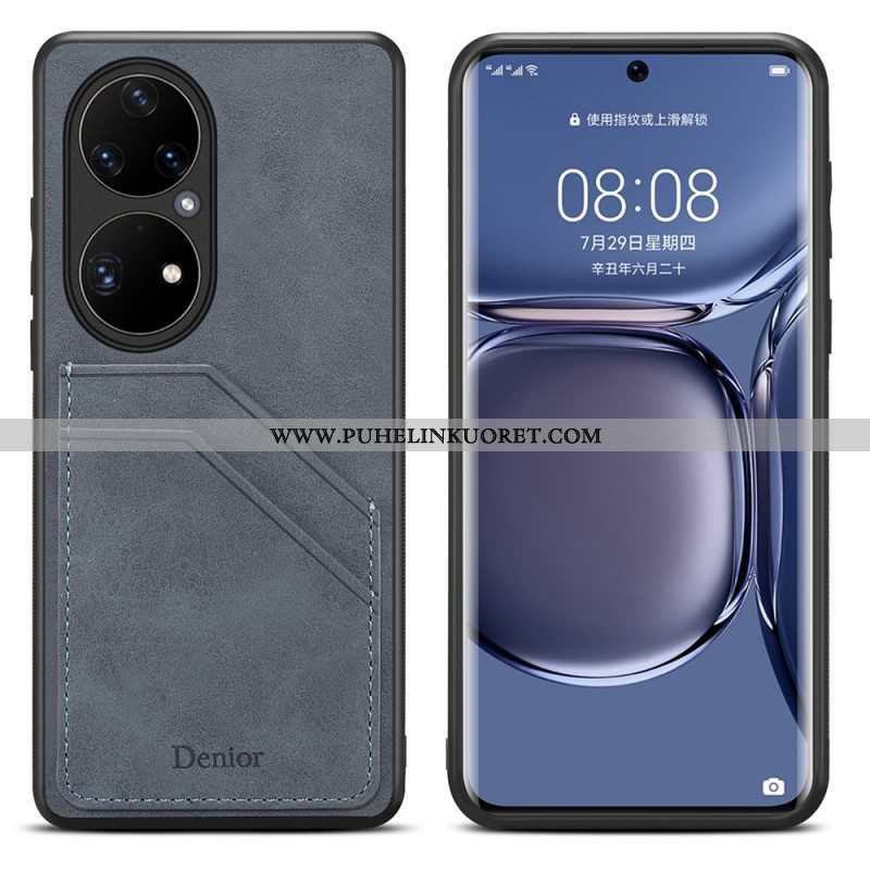 Kuori Huawei P50 Pro Denior Double Slot -korttikotelo