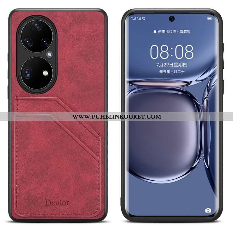 Kuori Huawei P50 Pro Denior Double Slot -korttikotelo