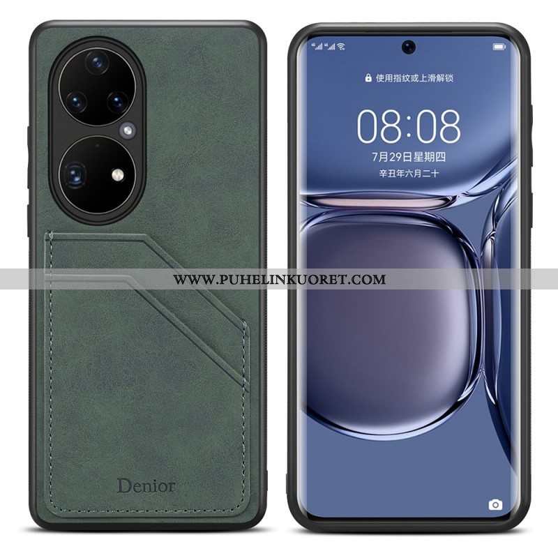 Kuori Huawei P50 Pro Denior Double Slot -korttikotelo