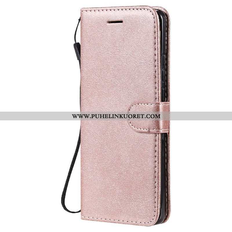 Kotelot Huawei P50 Pro Suojaketju Kuori Strappy Leather Effect