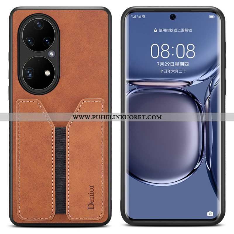 Kuori Huawei P50 Pro Denior Elastinen Korttikotelo