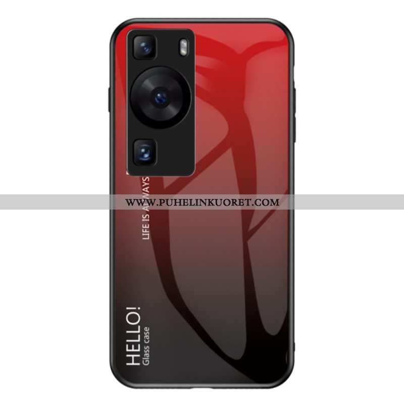 Kuori Huawei P60 Pro Hello Tempered Glass