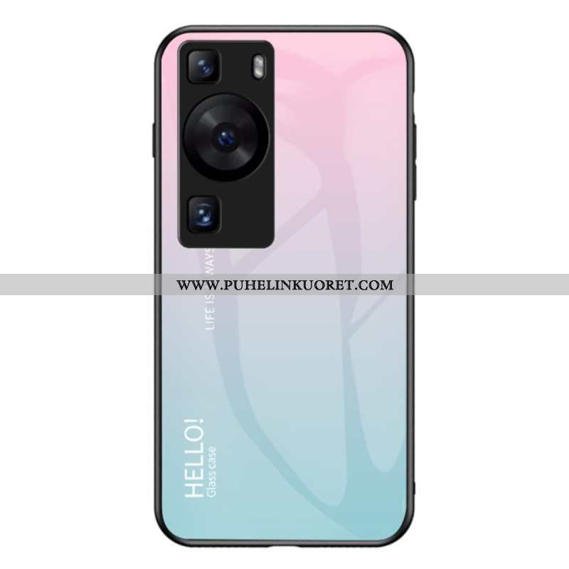 Kuori Huawei P60 Pro Hello Tempered Glass