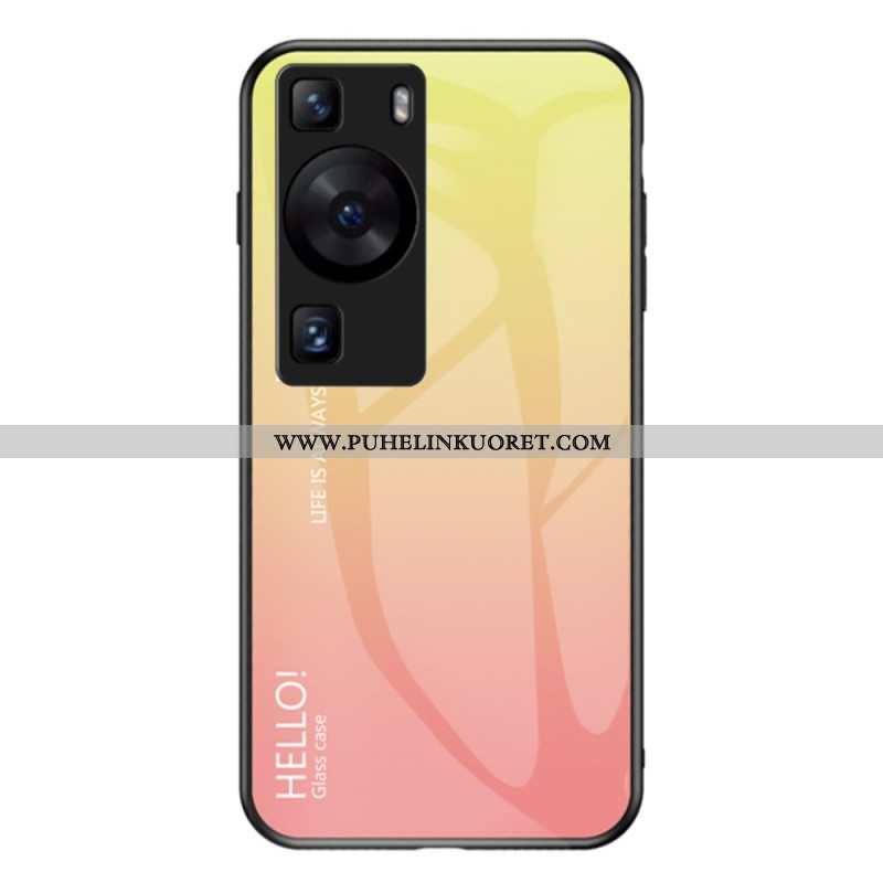 Kuori Huawei P60 Pro Hello Tempered Glass