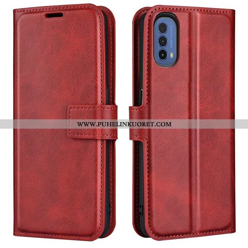 Kotelot Moto E40 / E30 / E20 Ohut Extreme Leather -efekti