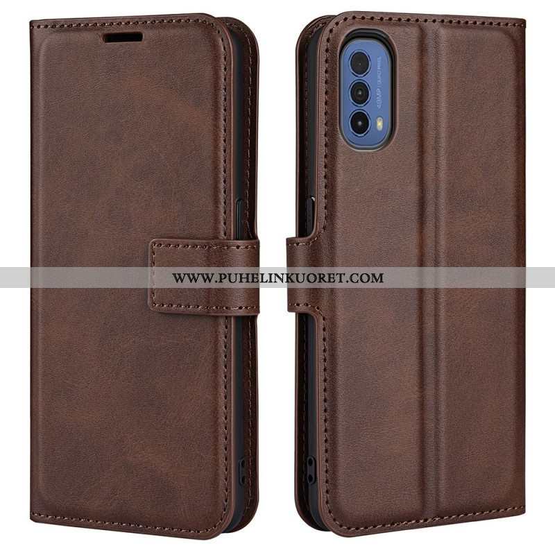 Kotelot Moto E40 / E30 / E20 Ohut Extreme Leather -efekti