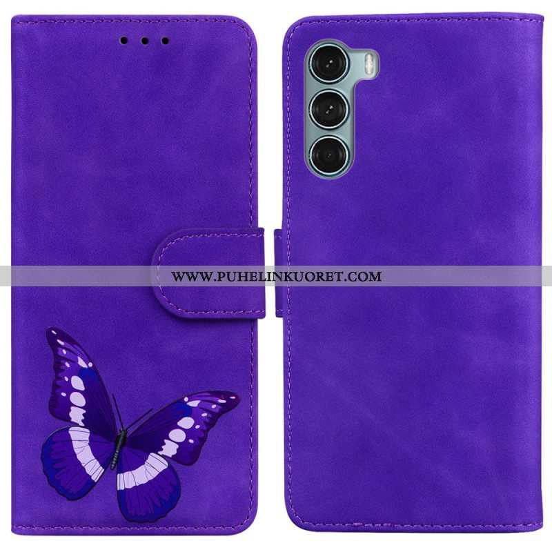 Nahkakotelo Moto G200 5G Skin Touch Butterfly