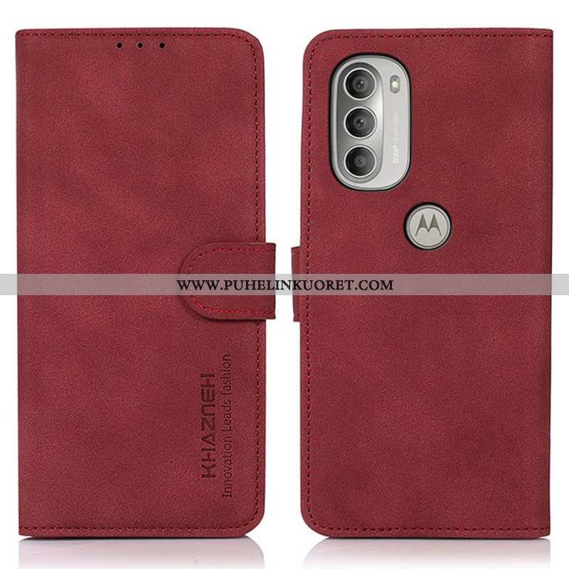 Kotelot Moto G51 5G Khazneh Fashion Leather Effect