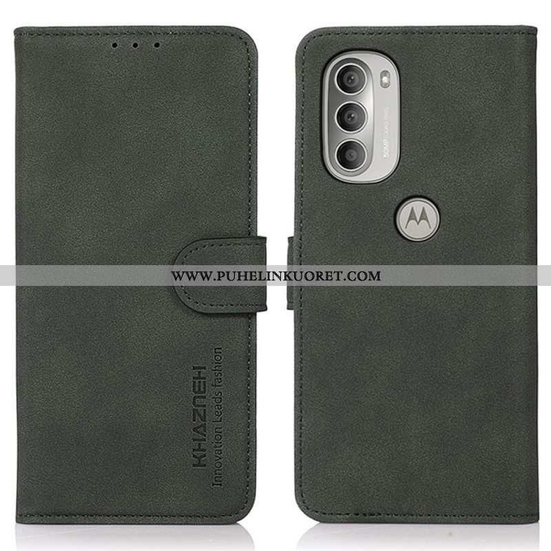 Kotelot Moto G51 5G Khazneh Fashion Leather Effect