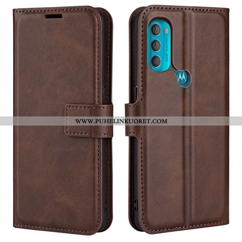 Kotelot Moto G71 5G Ohut Extreme Leather -efekti