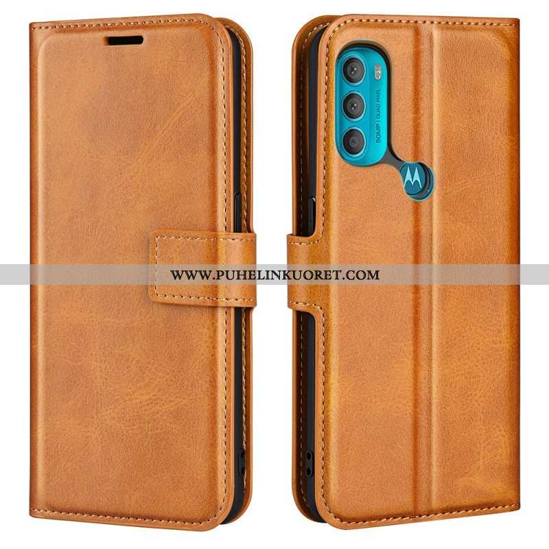 Kotelot Moto G71 5G Ohut Extreme Leather -efekti