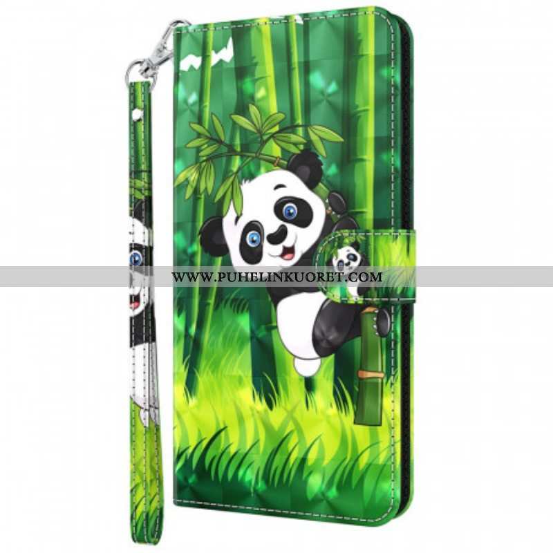 Kotelot Moto G71 5G Panda Ja Bambu