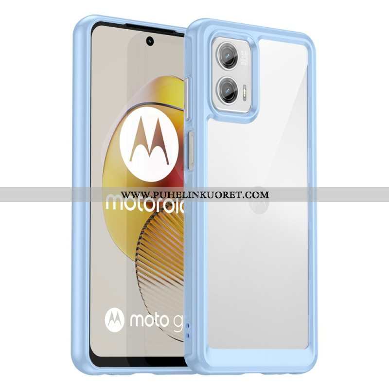 Kuori Moto G73 5G Läpinäkyvä Hybridi