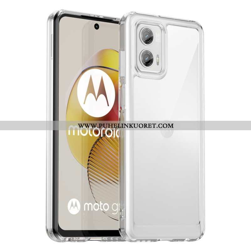 Kuori Moto G73 5G Läpinäkyvä Hybridi