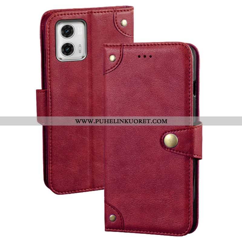 Flip Case Moto G73 5G Idewei Magneettipainike