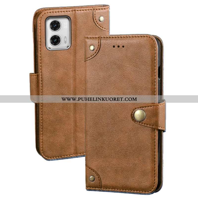 Flip Case Moto G73 5G Idewei Magneettipainike