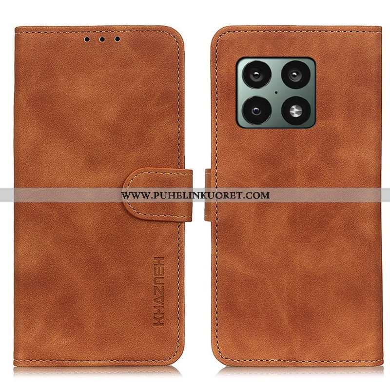 Kotelot OnePlus 10 Pro 5G Matta Vintage Leather Effect Khazneh