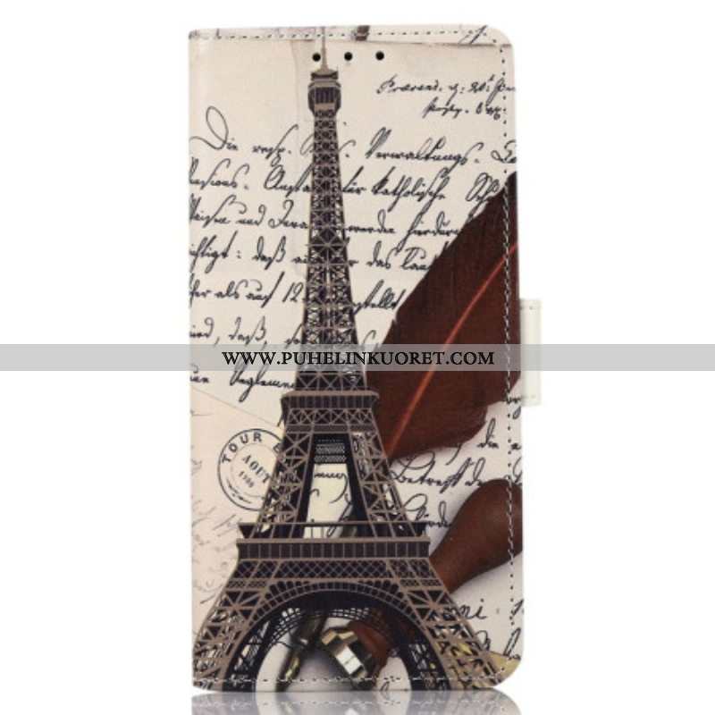 Flip Case OnePlus 10T 5G Runoilijan Eiffel-torni