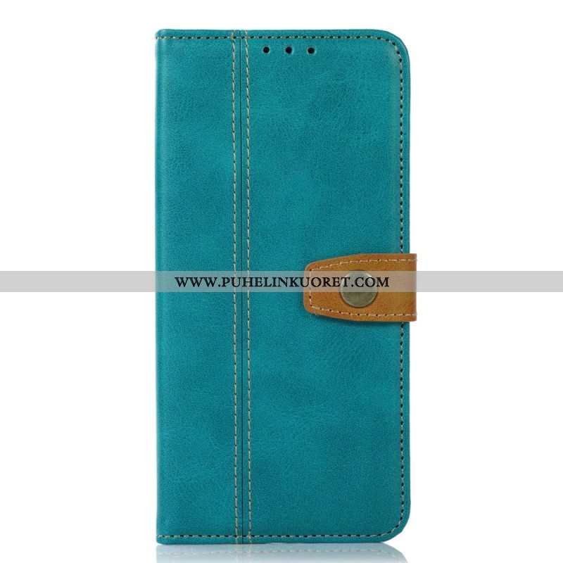 Flip Case OnePlus 10T 5G Kaksivärinen Kultainen Lukko