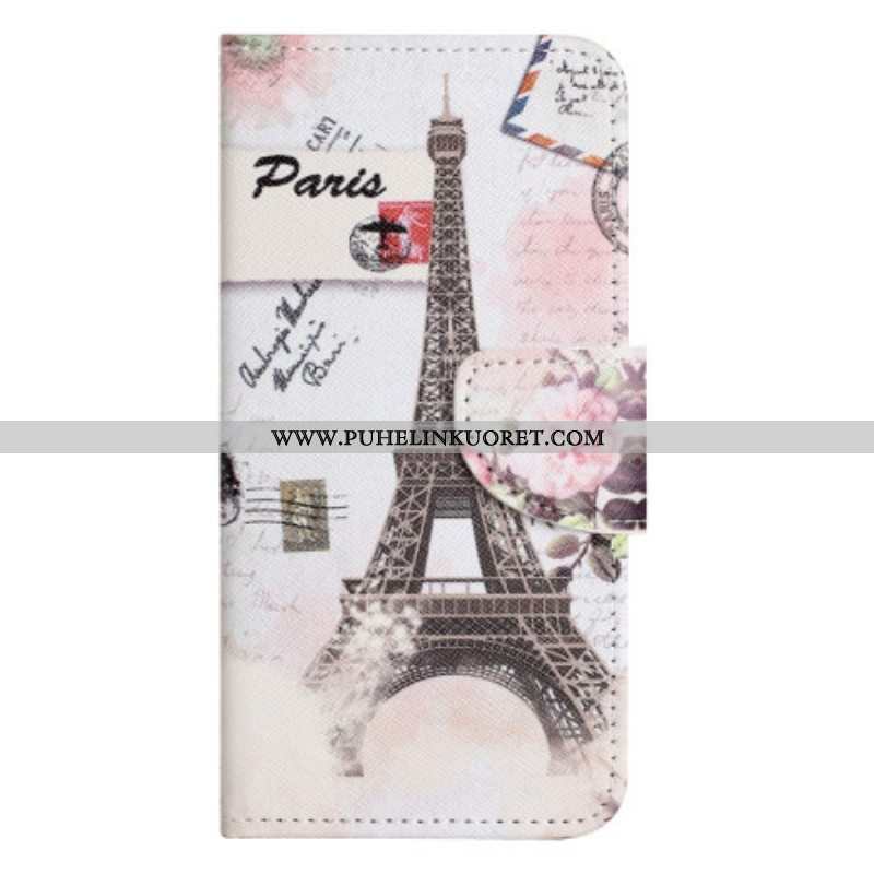 Kotelot OnePlus 10T 5G Vintage Eiffel-torni