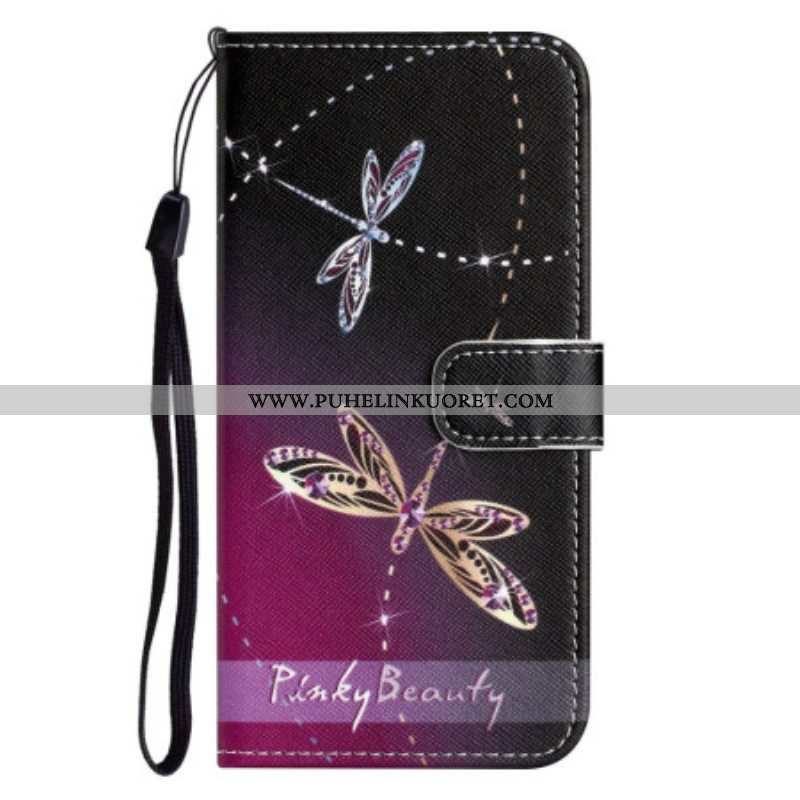 Kotelot OnePlus 10T 5G Suojaketju Kuori Strappy Dragonflies