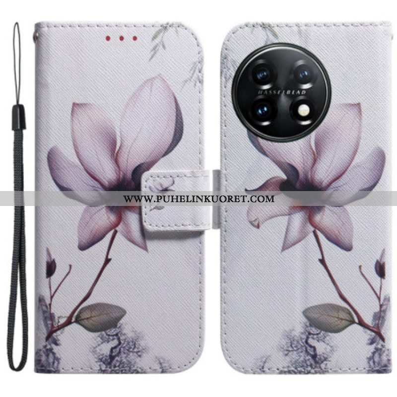 Kotelot OnePlus 11 5G Flower Dusty Pink