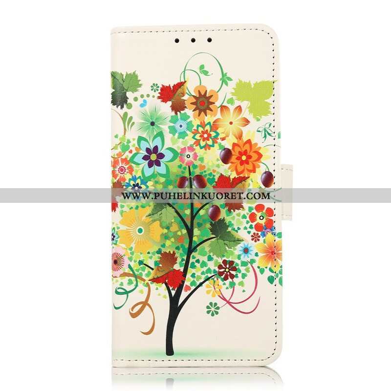 Flip Case OnePlus Nord 2 5G Kukkiva Puu