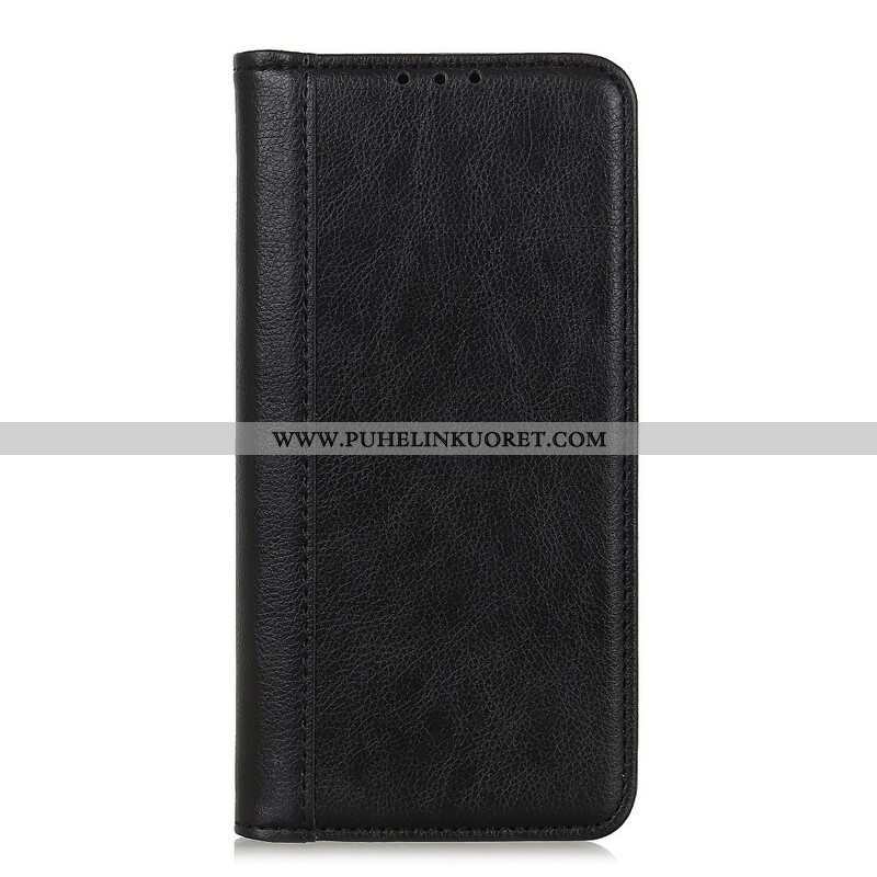 Puhelinkuoret OnePlus Nord 2 5G Kotelot Flip Litchi Split Leather -versio