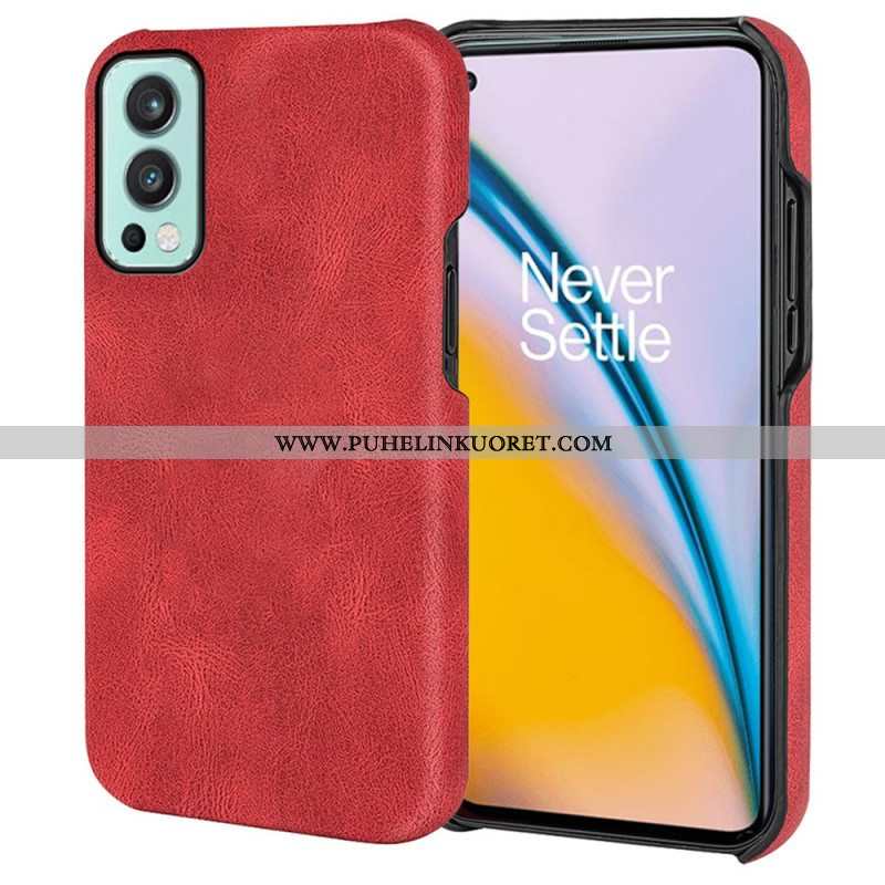 Case OnePlus Nord 2 5G Uusia Värejä Elegance Leather Effect