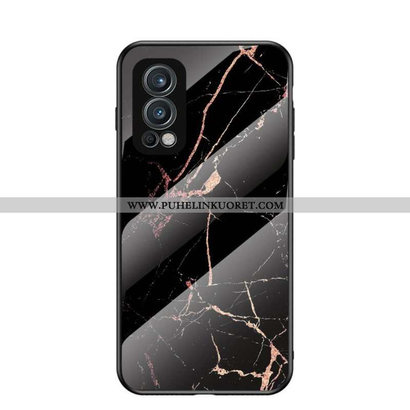 Case OnePlus Nord 2 5G Marmorivärit Karkaistu Lasi