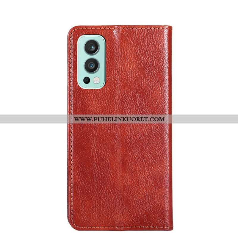 Puhelinkuoret OnePlus Nord 2 5G Kotelot Flip Vintage Nahkatyyli