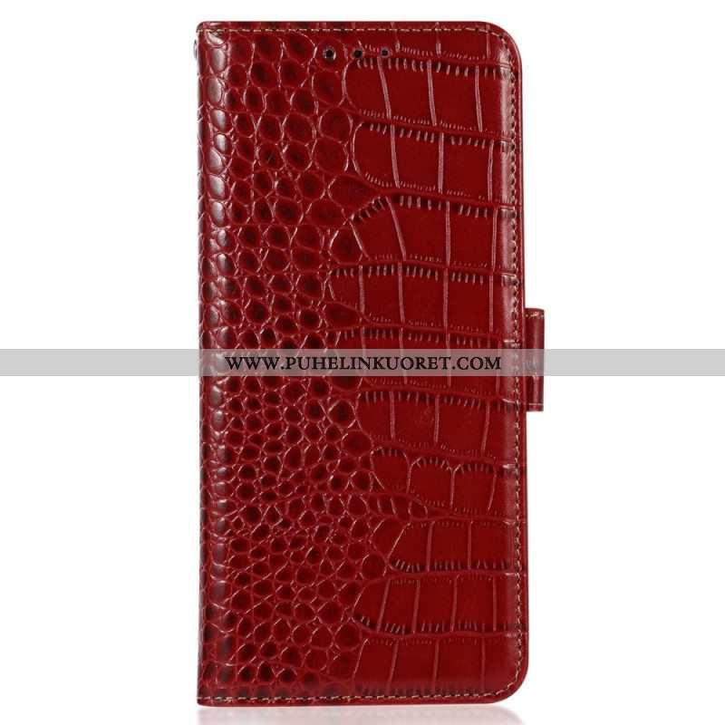 Flip Case OnePlus Nord 2T 5G Rfid Crocodile Style Aitoa Nahkaa