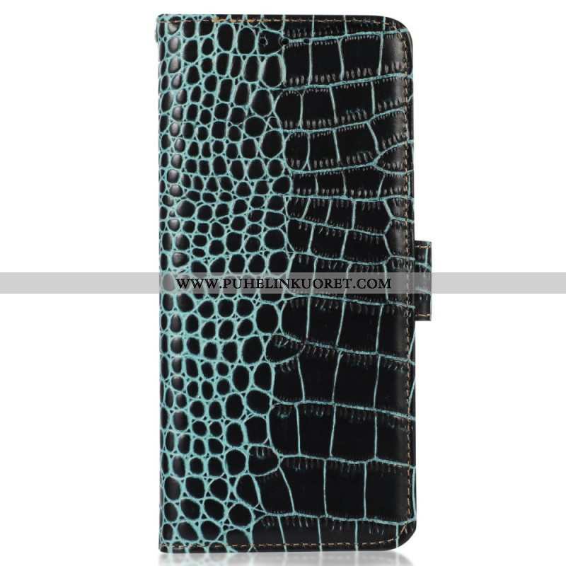 Flip Case OnePlus Nord 2T 5G Rfid Crocodile Style Aitoa Nahkaa