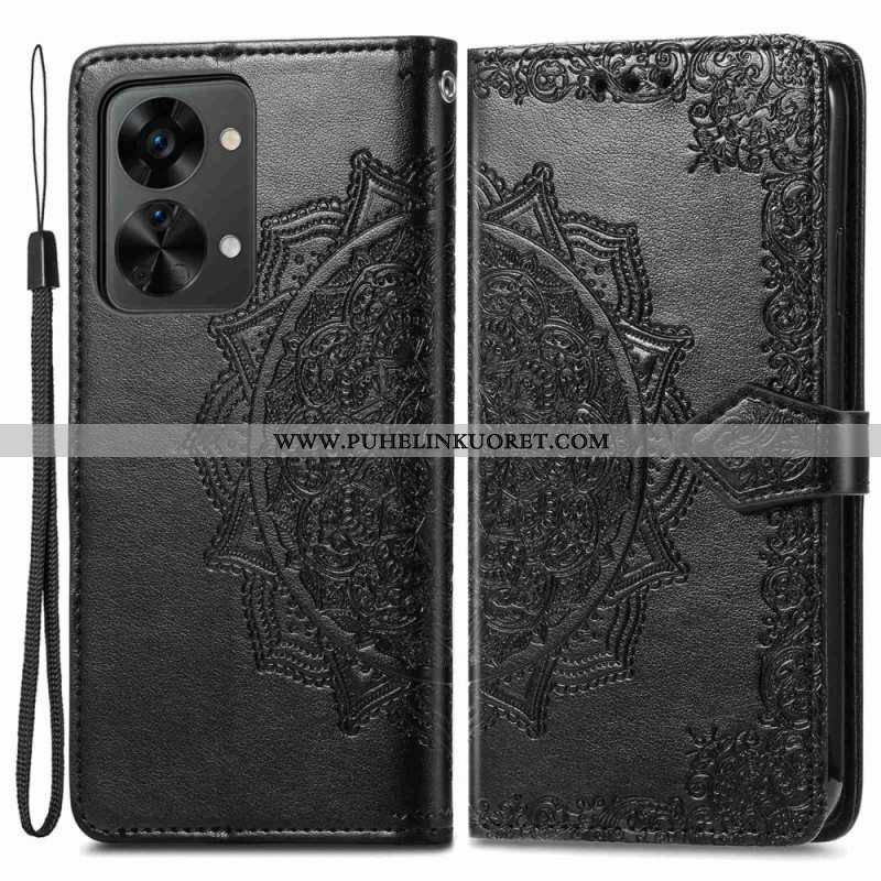 Kotelot OnePlus Nord 2T 5G Suojaketju Kuori Mandala Strap -korttipidike