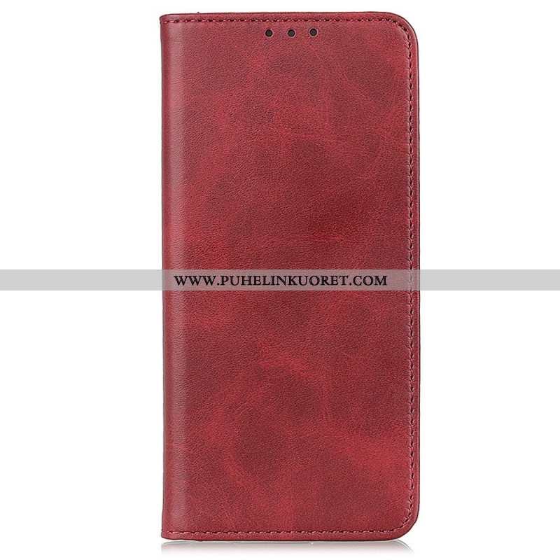 Flip Case OnePlus Nord 2T 5G Halkaistu Nahka