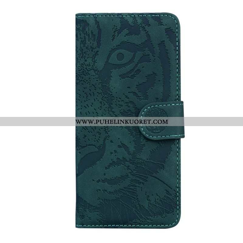 Flip Case OnePlus Nord CE 2 5G Naamioitu Tiikeri