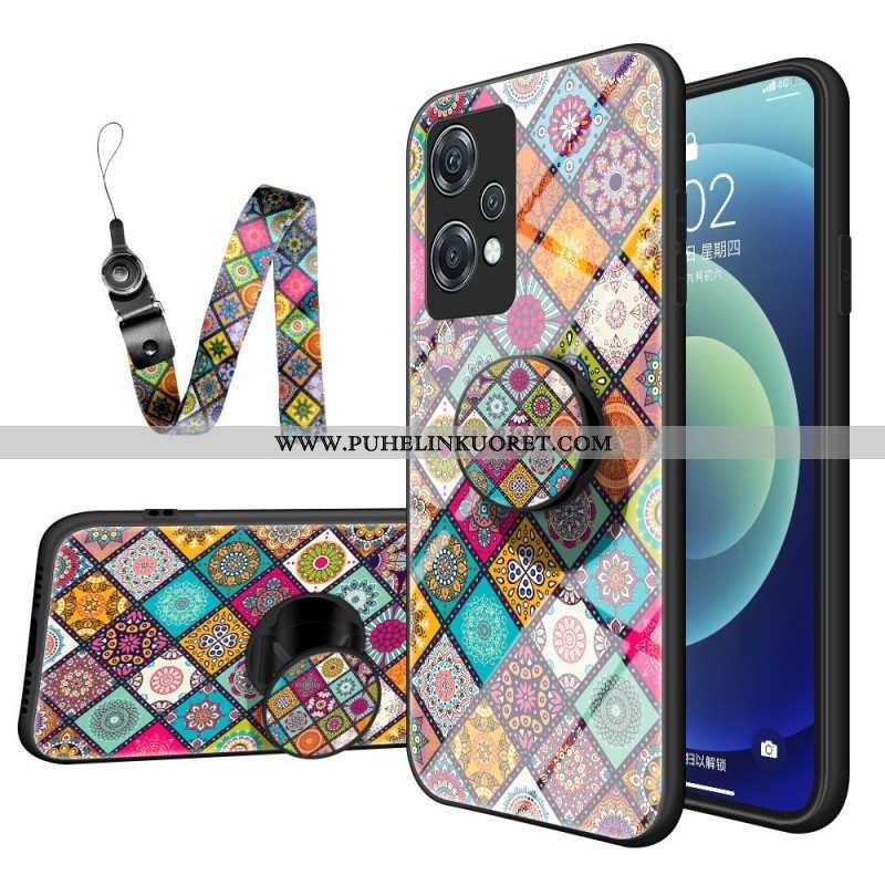 Kuori OnePlus Nord CE 2 Lite 5G Patchwork Magneettipidike