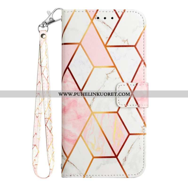 Kotelot OnePlus Nord CE 3 Lite 5G Suojaketju Kuori Strip Marble