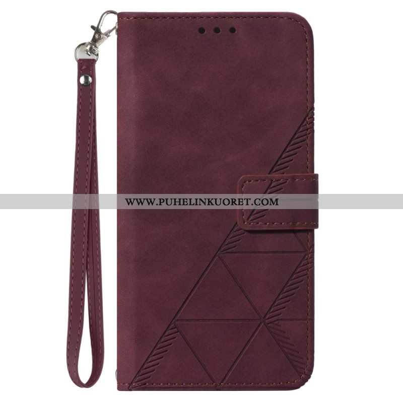 Flip Case OnePlus Nord CE 3 Lite 5G Suojaketju Kuori Hihnan Kolmiot