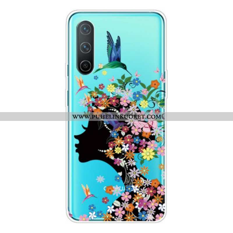 Case OnePlus Nord CE 5G Läpinäkyvät Kukkaiset Hiukset