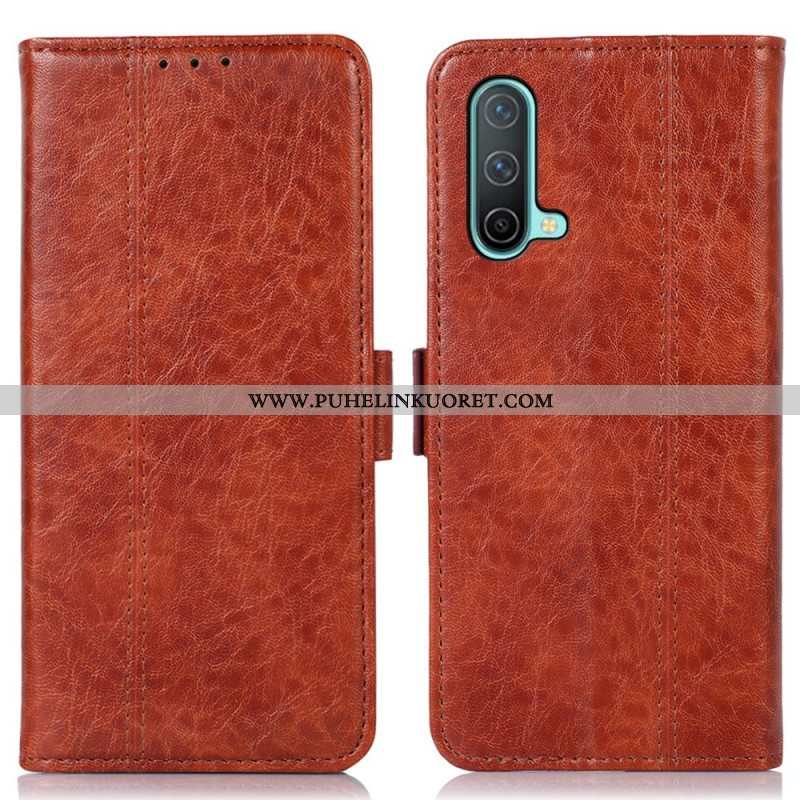 Flip Case OnePlus Nord CE 5G Hienovarainen Ompelu